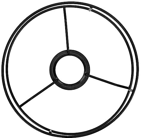 Ipetboom Supporto Lampadario Sospensione Rotondo in Ferro Nero Telaio Robustoo Per Paralume Diy Accessorio Lampada Vintage Per Soggiorno Ristorante e Casa Telaio Soffitto Facile Da Personal