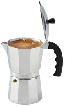 IMUSA 9 Cup Cast Aluminum Stovetop Coffeemaker, Moka Pot for Classic Cuban, Italian, and Espresso Style Coffee