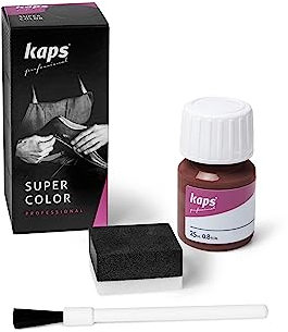 Kaps Super Color, Leather Dye for Natural Leather, Faux Leather and Fabric, Leather Dye 25 ml (156 - Morello cherry)