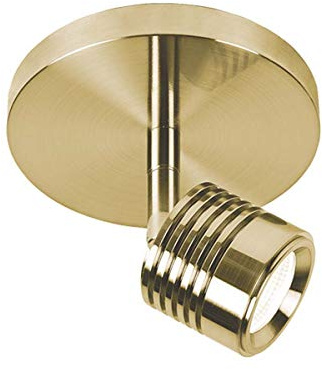 WAC Lighting MO-495-BR Vector Energy Star LED Spot Light, Brushed Brass