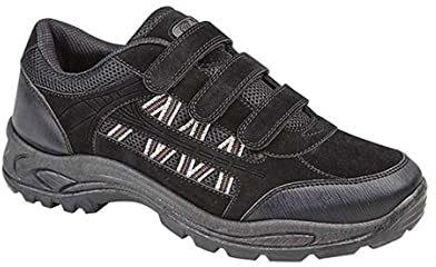 DEK ASCEND Triple touch fastening Trek & trail Shoe, Black, 9 UK