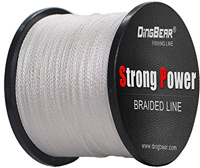 Dingbear 109Yd / 100m 135LB / 0.60mm Blanco Super Strong Pull Generic Geflochtene Angelschnur Kite Schnur Geflochtene Netzwerkkabel Cast Super Strength Angelschnur …