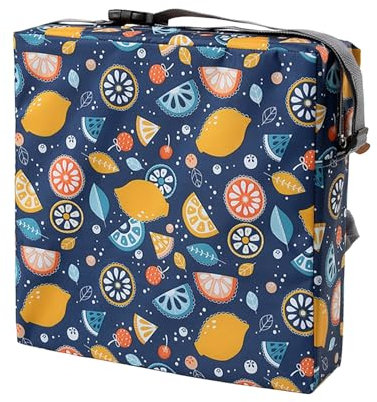 FANSU Kinder Sitzkissen Sitzerhöhung Stuhl Kind, Baby Sitzkissen Karikatur Quadrat Verstellbar Zerlegbar Kleinkinder Esszimmerstuhl ErhöHen Pad Esszimmer Boostersitze (Frucht)