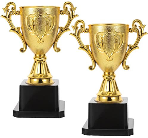 SWAYVES 2St Trophy Soccer Trophy Cupard Trophy Cups Trophyard Troféer Trofé Rekvisita Vinnare Pokaler Cup Leksaker