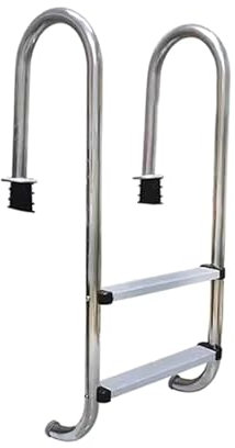 HXYhydrypd Échelles de Piscine Creusées, Marches en Acier Inoxydable à 2 Marches, Escalier Piscine pour L'intérieur et L'extérieur
