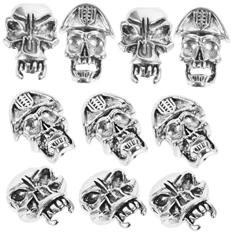 SHERCHPRY 10 Piezas de Amuletos de Trenza Retro de Aleación Diseño Antiguo, Accesorios para Trenzar el Cabello Resistentes para Uso Diario y Cosplay