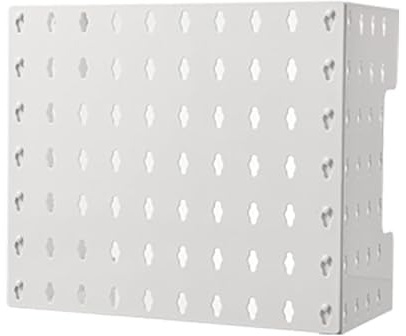 WAHEWUD Copertura per Tubo Scaldabagno a Gas, Pannello Forato da Parete Senza Foratura in ABS, Rack di Stoccaggio per Nascondere Tubi (Facile da Installare)