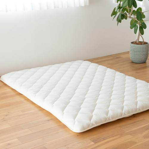 EMOOR Matelas Futon Japonais Premium Classe 180 x 200 cm, Pliable, pour Couchage Traditionnel au Sol, en Coton