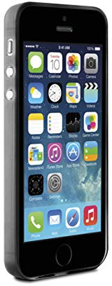 Puro Back Case Ultra Slim 0.3 Schutzhülle (für Apple iPhone 5/5S) Schwarz