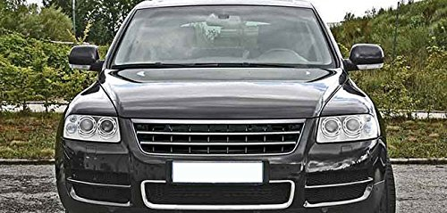 Kühler- Sport- Front- Rippen- Grill ohne Emblem Schwarz Eintragungsfrei