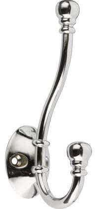 Decohooks 469574 Ball End Hat, Coat & Robe Hook in Polished Chrome Finish Door & Wall Mountable Single Pack