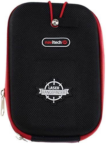 Navitech Etui Rigide Noir Compatible avec télémètre EVA/Housse avec Mousqueton Compatible avec Bushnell Hybrid Golf Laser Rangefinder/Bushnell Scout DX 1000 Arc 6 x 21mm