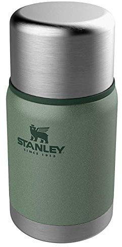 STANLEY Adventure Vacuum Food Jar 709 ml / 24OZ - Hammertone Green - Edelstahl-Essensbehälter - BPA-frei -Hält 15 Stunden heiß oder kalt - Deckel fungiert als Becher - Lifetime Warranty