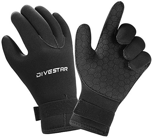 Skyone Wetsuit Gloves Neoprene Scuba Diving Gloves Surfing Gloves 3MM 5MM for Men Women Kids, Thermal Anti Slip Flexible Dive Water Gloves for Spearfishing Swimming Rafting Kayaking Paddling (3MM, M)