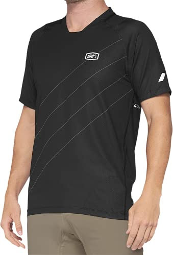 100% Unisex CELIUM Jersey Trikot, Dunkelgrau/Schwarz (Mehrfarbig), XL