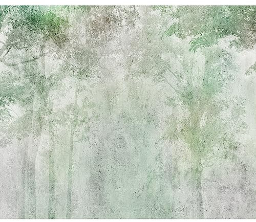 murando - Fototapete Premium-Vlies Wald 250x175 cm Vlies Tapeten Wandtapete XXL Moderne Wanddeko Design Wand Dekoration Wohnzimmer Schlafzimmer Natur Botanik Bäume Abstrakt Landschaft