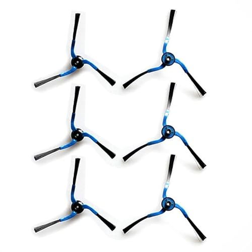 TALENTEC Home | 3X par de Cepillos Laterales de Repuesto Compatible con Robot Aspirador Samsung Navibot | 6 Unidades, Color Negro/Azul