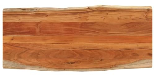 vidaXL Piano Tavolo 140x60x3,8 cm Rettangolare Legno Acacia Bordi Vivi, Piano Tavolo in Legno, Piano Tavolo Rettangolare, Piano tavolino