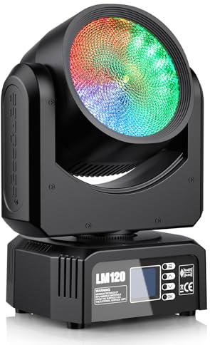 Betopper 120W Teste Mobili 4 in 1 Luci Discoteca Demon's Eye COB DMX512 Control Luci da palco Luce da palcoscenico per Matrimonio DJ Party Live Band Mostra