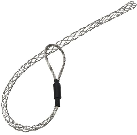 Abeicy 1 Pack Cable Pulling Grip, Electrical Wire Puller Socks, Stainless Steel Mesh Sleeve Lassos Strand for 6-9mm OD Cord, Flexible Cable and Wire