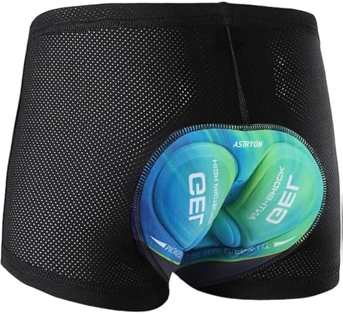 ASTRYON Culotte Ciclismo Hombre con Gel 5D Acolchado, Ropa Interior de Bicicleta MTB Transpirable Ligero