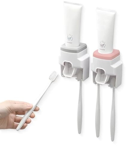 Bootoow - Exprimidor de tubos, 3 unidades, exprimidor de tubos, para todos los tubos, pasta de dientes, dispensador de pasta de dientes, dispensador de pasta de dientes montado en la pared