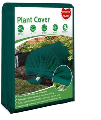 Couverture de protection hivernale, housse en polypropylène respirant qui offre une résistance au gel, une rétention d'humidité et une protection contre le vent pour les jeunes plantes et arbres