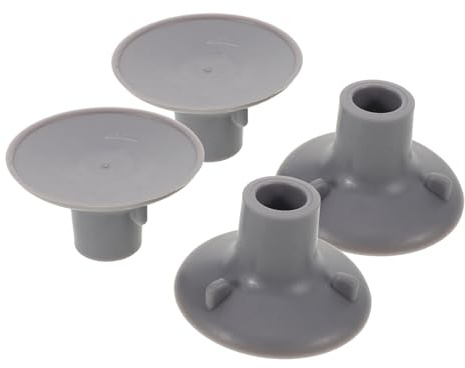 BIUDECO Piedini Antiscivolo in Gomma Ventosa per Sedia da Doccia Set da 4 Ricambi Diametro Interno 24 MM Piedini di Sicurezza per Bagno Compatibili Panche Trasferimento e Sgabelli