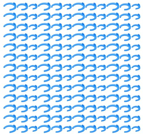 AMUSLESUR Clip di Bloccaggio per Raccordi Rapidi 320 Pezzi Blu in Pom per Impianto di Depurazione Acqua, Compatibilità Ampia e Installazione Veloce in Cucina e Dispenser