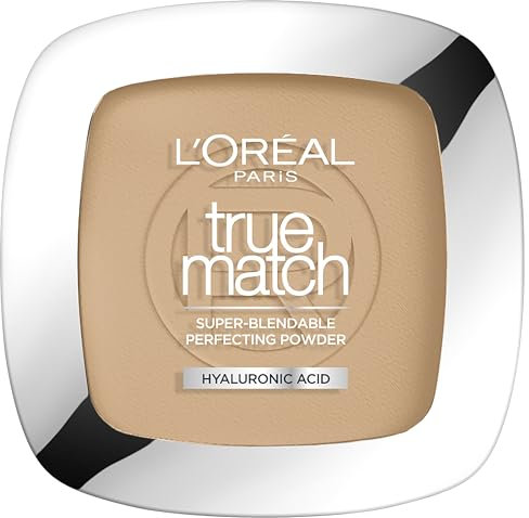 L'Oréal Paris - Fondotinta in polvere, texture leggera per una finitura impeccabile, fondotinta in polvere pressata True Match, 7 W, cannella