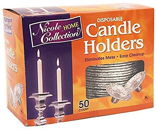 Nicole Home Collection Lot de 24 bougeoirs en Aluminium