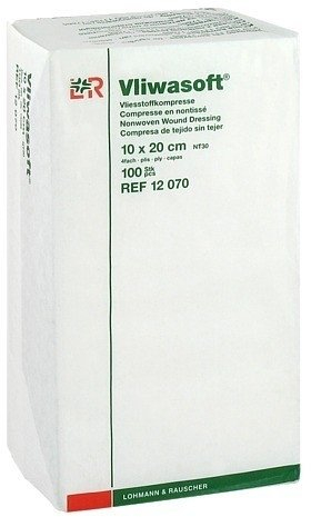 VLIWASOFT Vlieskompressen 10x20 cm unsteril 4l. 100 St