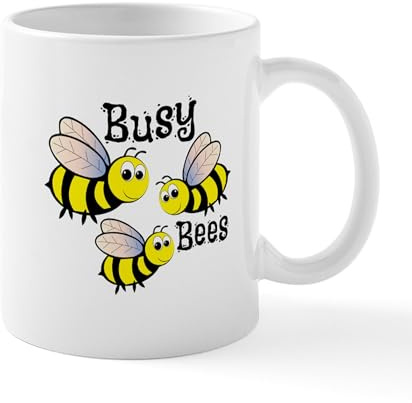 CafePress Busy Bees Mugs 11 oz (325 ml) Ceramic Coffee Mug