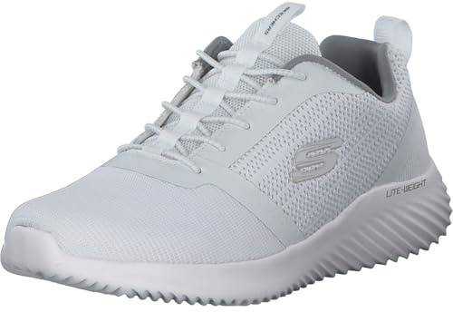 Skechers Men's Bounder Trainers, White White Wht, 7.5 UK