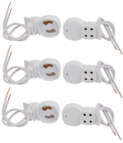 Aexit 6pcs F33 AC 500V 2A G10q Base Portalampada con dispositivo di avviamento per tubo ad anello ID: 307522