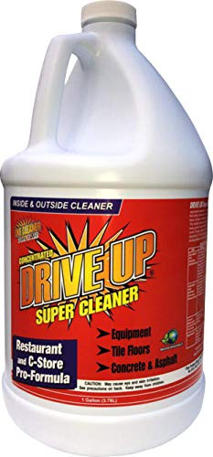 Drive Up | 1x 1 Gal | Super Cleaner Concentrated Degreaser | Multi Purpose & Multi Surface | Safest Degreaser | Remove Motor Oil from Concrete | Industrial Strength No Scrub Cleaning | (1 x 1 Gallon)