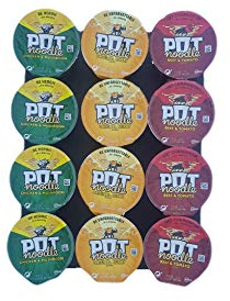 Pot Noodles Selection Pack 3 Varieties 4 of Each Flavour. 12 Great, Quick Snacks for On The Go Meals. Curry, Beef & Tomato, Chicken & Mushroom