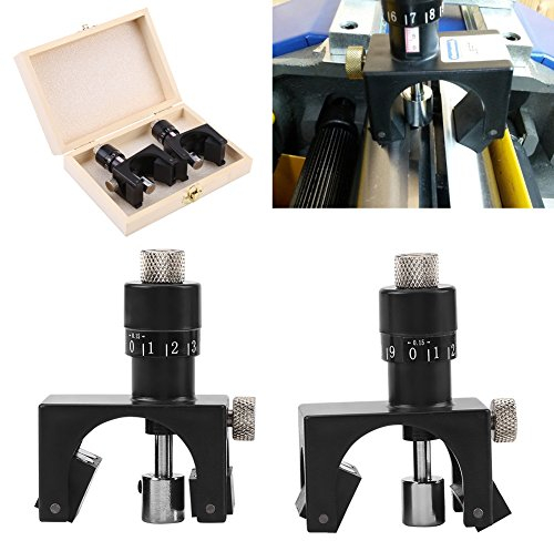 PUSOKEI Jointer Hobelklingen - 2 Stück Magnetische Hobelklinge Einstellbare Magnetische Hobelmesser Klinge Messerklinge, Hobelmesser-Einstellvorrichtung