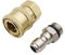 SRunDe 1/4'' Ensemble Nettoyeur Haute Pression Rapide Connecteur Coupleur Haute en Laiton Adaptateur Raccord Nettoyeur Haute Coupleurs de Nettoyeurs Haute Pression pour Pistolet à Eau Haute Pression