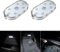 2 PCS Eclairage intérieur de Voiture,Eclairage d'ambiance Blanc pour l'intérieur de la Voiture,Lampe de Lecture intérieure de Rechargeable USB