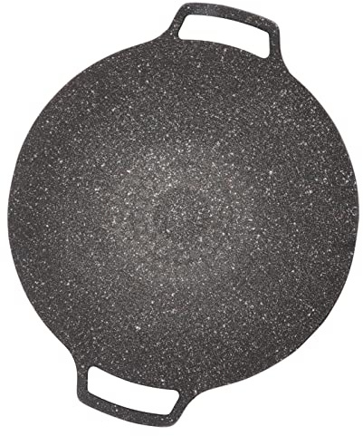 Piastra per Barbecue Rotonda Coreana, Piastre per Pentole BBQ Grill Padella per Piano Cottura Padella Circolare Piastra per Barbecue Coreana Utensili per Barbecue per Cucinare Al (Tipo universale