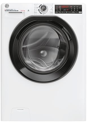 Hoover H-WASH&DRY 350 Freestanding Washer Dryer, 10 Kg Wash + 6 Kg Dry, 1400 RPM, Combined Cycle Class D, Wi-Fi & Bluetooth, Auto Care & Steam Care Pro, White, 60x58x85 cm - H3DPS41066TAMB80