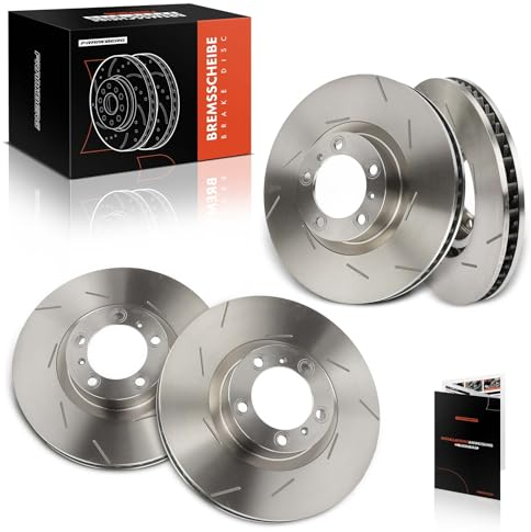 Frankberg 4x Bremsscheibensatz Vorderachse Kompatibel mit P.a.n.a.m.e.r.a 970 3.0L-4.8L 2009-2016 Replace# 97035140400