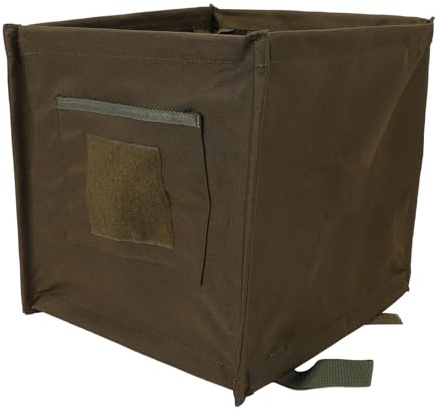 Arborist Throw Line Storage Cube, 33l Large Capacity Oxford Cloth Arborist Throw Bag, Foldable Rope Bag | Arborist Equipment | Lineman Climbing Gear for Picnic Camping BBQ (Army