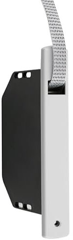 IdeaGenesis - Recogedor Persiana Extra Plano para carpintería de PVC sin pivote. Enrollador persiana para embutir o empotrar en obra. Sistema Universal Resistente. (Blanco Cinta Pintas, Cinta 16mm)