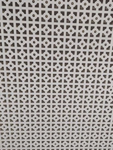 Wooden Arizona Style mesh,Decorative Panel, Wall partition, Radiator Cover Grille, Cut-Outs, Kitchen Furniture, Laser Cut in 3mm Thick MDF (Size 1200mm x 620mm) Pattern KK2.(Primed White)