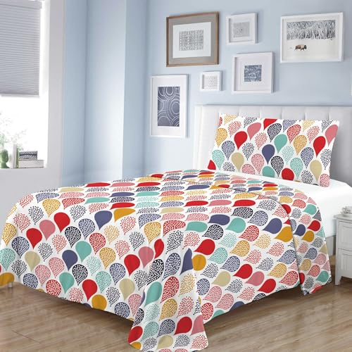 Dalina Textil - Juego Sábana Cama 135- Juego de Sábanas para Cama 3 Piezas, Bajera Ajustable 135x190, Encimera 210x260, 1 Funda Almohada 45x150 (Cama de 135x190cm)
