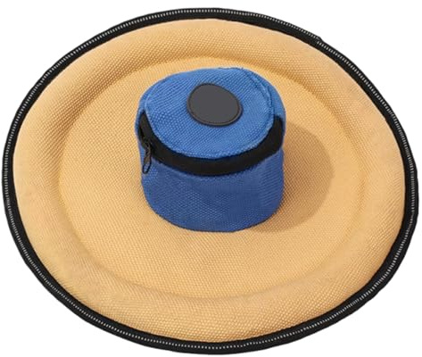 Disco volador suave para perros, suministros reflectantes interactivos para mascotas, juguete de lona para buscar mascotas, para todas las razas, parque pequeño, mediano, playa, patio, campamento