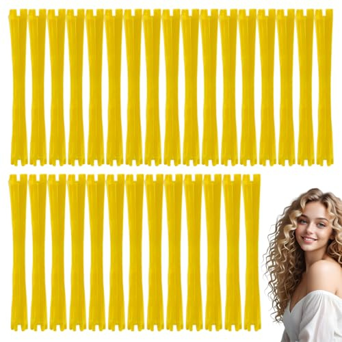Quesuc 30 Piezas Rulos Para Permanente Rulos Pequeños Kit De Permanente Rulos Plástico Para Pelo Corto Rulos Naturales Pelo Largo Herramientas De Estilismo 8.5Cm 0.9Cm Colores Aleatorio