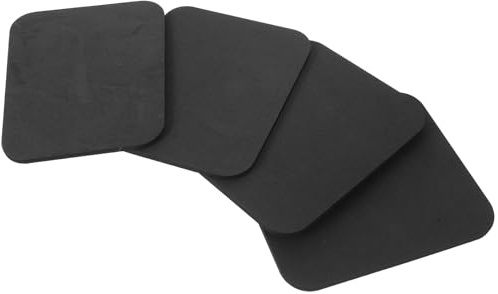 JECOMPRIS 4 Protectores de Espinillas para Esquí Negro, Acolchado para Botas de Esquí, Espinilleras Recortables para Snowboard, Amortiguación Ligera para Deportes de Invierno, Ajuste Cómodo